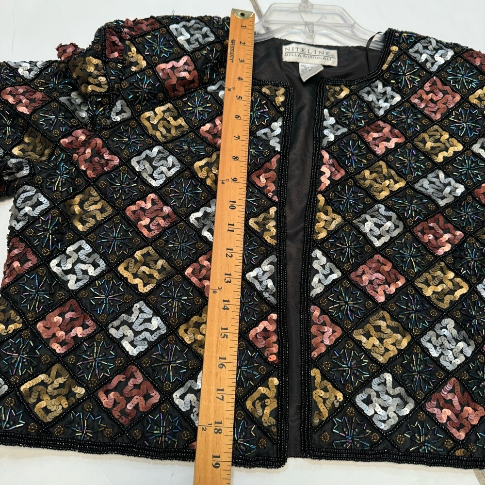 Niteline Black and Gold Embellished Blazer - Picture 10 of 15